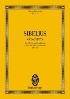 Concert pour violon et orchestre Ré mineur op. 47 Standard
