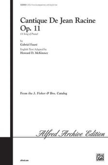Cantique de Jean Racine op. 11 