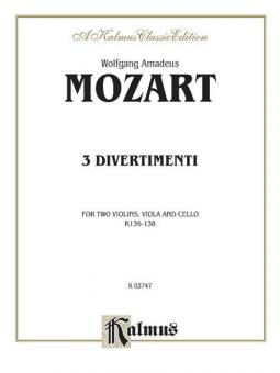 Divertimenti, K. 136, 137, 138 Standard