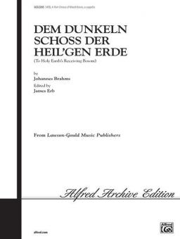 Dem Dunkeln Schoss Der Heil'gen Erde Standard