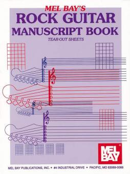 Rock Guitar Manuscript Book 