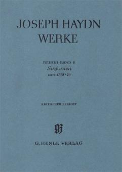 Symphonies vers 1775/76 