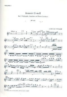 Konzert g-Moll PV 411 für 2 Violoncelli, Streichorchester und Bc. 