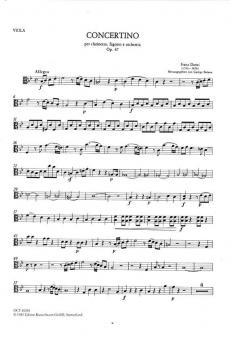 Concertino B-Dur für Klarinette und Fagott 
