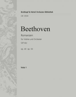 Romanzen G-Dur op. 40 und F-dur op. 50 für Violine und Orchester 