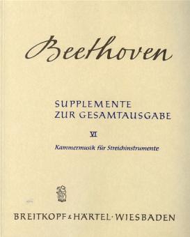 Kammermusik für Streichinstrumente 