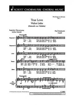 Five Songs On Old Texts Nr. 1 Standard
