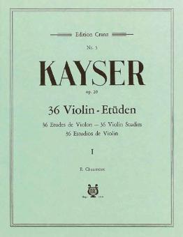 36 Études de Violon op. 20 Vol. 1 