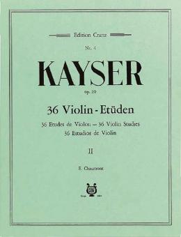 36 Études de Violin op. 20 Vol. 2 