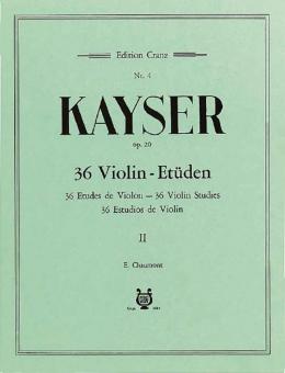 36 Études de Violin op. 20 Vol. 2 