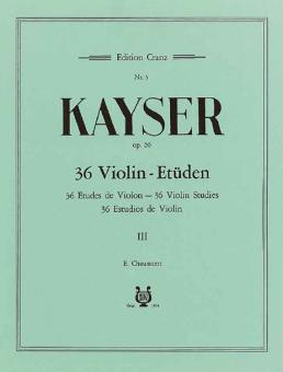 36 Études de Violon op. 20 Vol. 3 