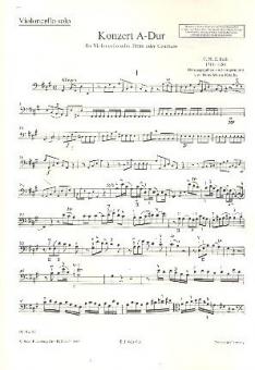 Concert La majeur H 437-39, Wq 168, 172, 29 