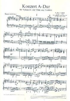 Concerto La majeur H 437-39, Wq 168, 172, 29 Standard