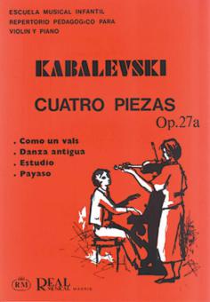 4 Piezas para Violín y Piano, Op. 27A 