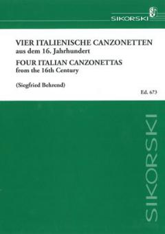 4 Italian Canzonettas from the 16. Century 