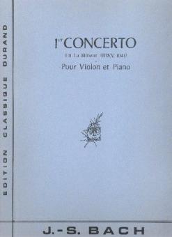 Concerto en La Mineur Nr. 1 BWV 1041 