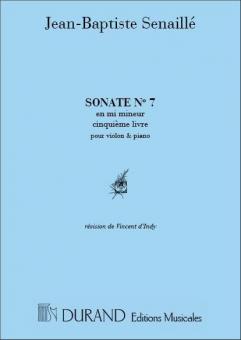 SONATE Nr. 7 LIVRE V EN MI m VIOLON/PIANO (D'INDY 
