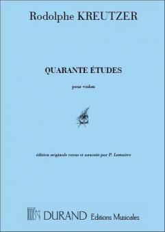 40 Etudes pour Violon 