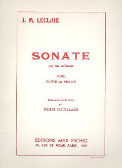 Sonate en mi mineur 