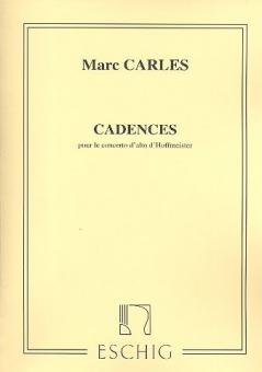 Cadences pour le concerto d'alto d'Hoffmeister 