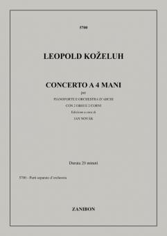 Concerto A Quattro Mani per Pianoforte E Orchestra 