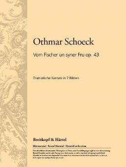 Vom Fischer un syner Frau / Vom Fischer und seiner Frau op. 43 