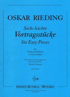 6 leichte Vortragsstücke 