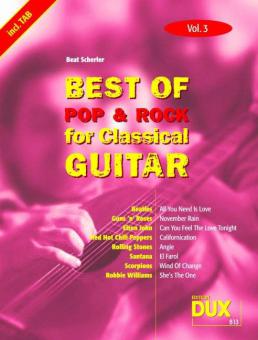 Best Of Pop & Rock For Classical Guitar 3 
