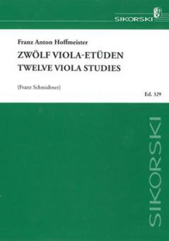 12 Etudes for Viola 