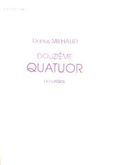 Quatuor Op. 252 Nr. 12 2 Violons Alto et Violoncelle 