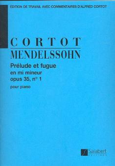 Prelude et Fugue En Mi Min. Op.35 Nr.1 Piano 