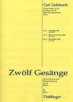Zwölf Gesänge op.18 Heft 1 