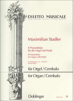8 Praeambula für die Orgel mit Pedal 