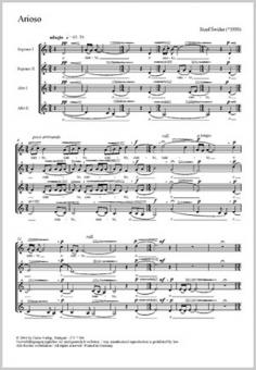 Arioso pour choeur de femmes Standard