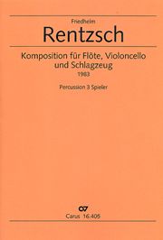 Composition pour flûte, violoncelle et percussions 