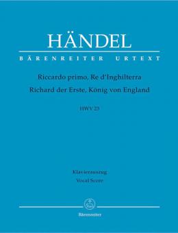 Riccardo primo, Re d'Inghilterra (Richard 1er, roi d'Angelterre) HWV 23 