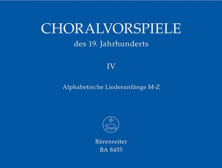 Préludes de choral du 19e siècle, volume 4 Standard