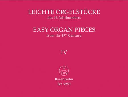 Pièces d'orgue faciles du 19e siècle, volume 4 Standard