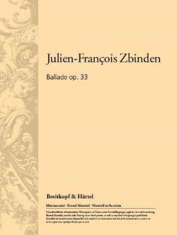 Ballade op. 33 