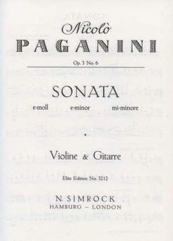 Sonata In E Minor Op. 3/6 