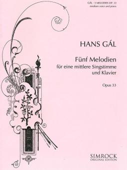 5 Songs Op. 33 