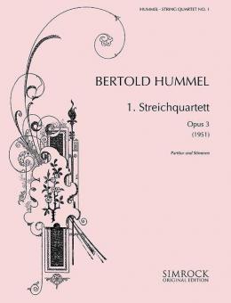 Quatuor à cordes No. 1 op. 3 