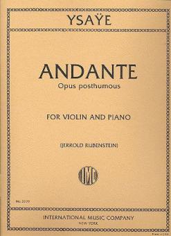 Andante (1885) op. posth 