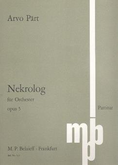 Nécrologe op. 5 