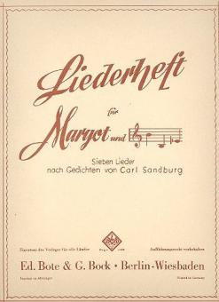 Liederheft für M. und H. H. Stuckenschmidt 