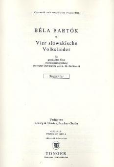 Vier slowakische Volkslieder 