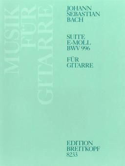 Suite in e-Moll BWV 996 