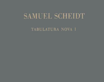 Tabulatura Nova SSWV 102-126 Teil 1 