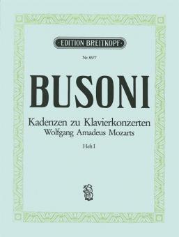 Kadenzen zu Klavierkonzerten W. A. Mozarts Heft 1 