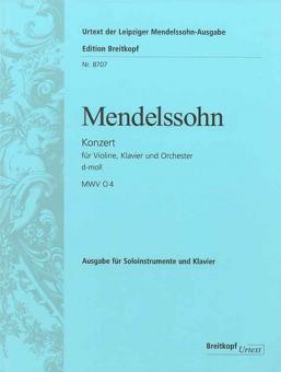 Konzert d-moll für Violine, Klavier und Orchester MWV O 4 